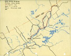 Maps of Dean Mutual Telephone Company's telephone line