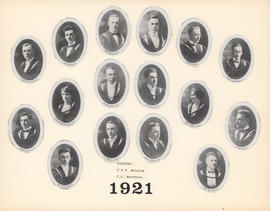 Composite Photograph of the Faculty of Medicine - Class of 1921