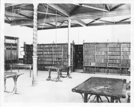 Photograph of the law library in the Forrest Building