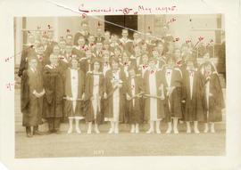 Photograph of the Dalhousie University class of 1925 at convocation