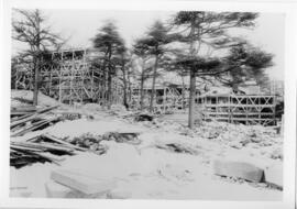 Photograph of the Shirreff Hall women's residence construction