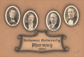 Photographic collage of the Dalhousie University pharmacy class of 1935