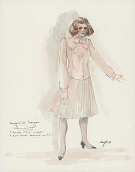 Costume design for Lucienne
