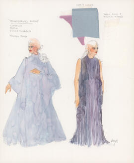 Costume design for Cordelia, Portia, Queen Elizabeth