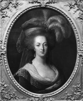 Photograph of painting of Marie Antoinette