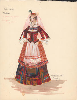 Costume design for Maria