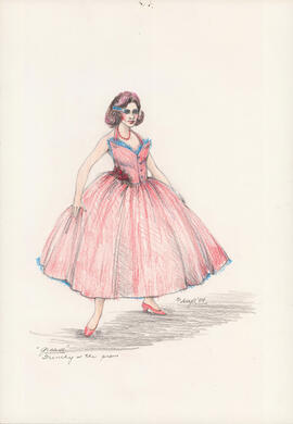 Costume design for Frenchie at the prom