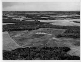 Aerial photograph of the GATR site in Gypsumville, Manitoba