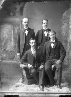 Photograph of Mr. Stewart and friends