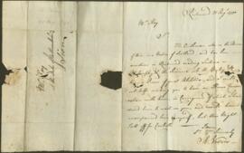 One letter to James Dinwiddie from R. Vevers
