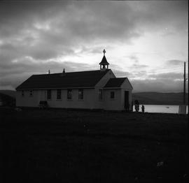 Photograph of a church in Wakeham Bay, Quebec