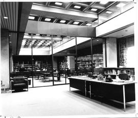 Photograph of the information services area in the Killam Memorial Library