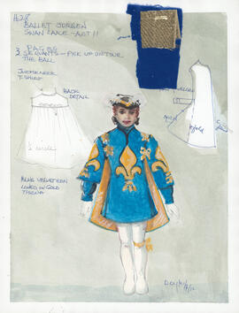 Costume design for Pages at the Ball : Act 2