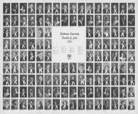 Composite photograph of the Dalhousie University faculty of law graduates of 1981