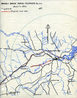 Maps of Brierly Brook Mutual Telephone Company's telephone line