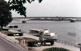 Photograph of a bridge on the Rhine waterfront
