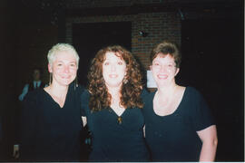 Photograph of Dr. Brenda Hattie, Bette MacDonald, and Anne —