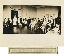 Photograph of Massachusetts-Halifax Health Commission - The general waiting room with patients