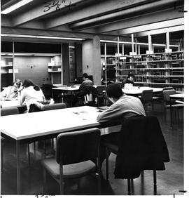 Photograph of a stack reading area in the Killam Memorial Library