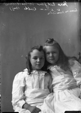 Photograph of Mrs. Edgar Whidden's daughters