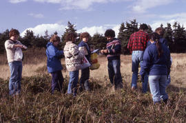 Photograph of Bill Freedman and others at Brier Island, Nova Scotia