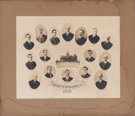 Composite photograph of the Dalhousie University class in pharmacy of 1912