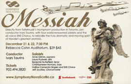 The Messiah with Symphony Nova Scotia conducted by Ivars Taurins : [poster]