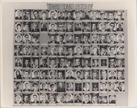 Photograph of Faculty of Law third year class of 1970-71