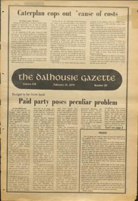 The Dalhousie Gazette, Volume 106, Issue 20