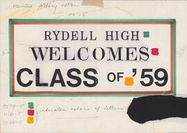 Sketch of Rydell High sign