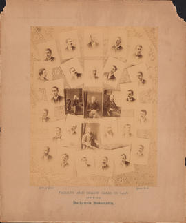 Composite photograph of the Dalhousie University faculty and senior class in law of 1891-1892