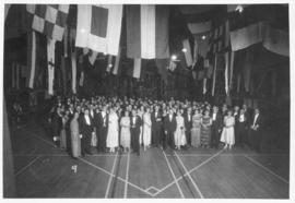 Photograph of attendees at a Dalhousie reunion dance