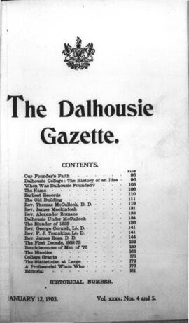 The Dalhousie Gazette, Volume 35, Issue 4-5