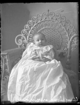 Photograph of the baby of Mr. John Evans