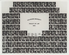 Composite photograph of Faculty of Law graduates of 1978