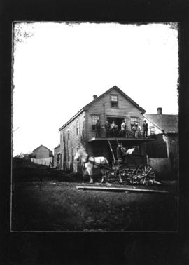 Photograph of the Spinning Wheel factory in New Glasgow