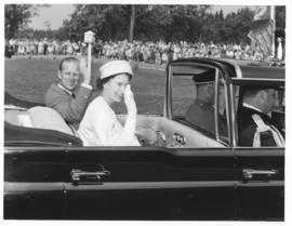 Photograph of Queen Elizabeth II and Prince Philip on the Royal Tour to P.E.I. in 1959