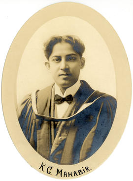 Portrait of Kenneth Grant Mahabir : Class of 1916