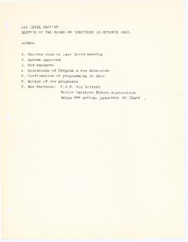 Materials related to a Board of Directors meeting that occurred on October 13, 1983