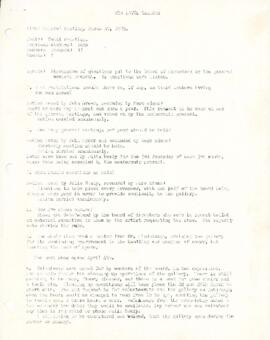 Meeting minutes from March 20, 1975