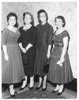Photograph of Lady Dunn with three unidentified women