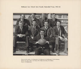 Photograph of Dalhousie Law School Inter-Faculty Basketball Team