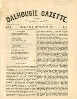 Dalhousie Gazette, Volume 5, Issue 1
