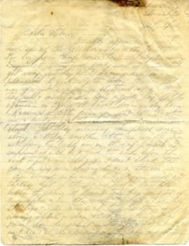Letter from Captain Graham Roome to Annie Belle Hollett sent from Shorncliffe, Kent