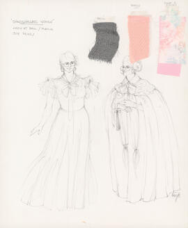 Costume design for lady at ball, Maria