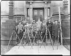 Photograph of students in the Nova Scotia Technical College short course in land surveying