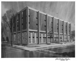 Drawing of the Weldon Law Building exterior