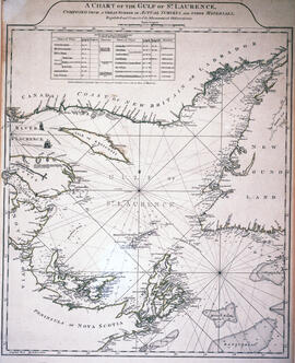 Chart of the Gulf of Saint Lawrence