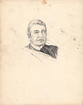 Unfinished Arthur Lismer portrait of Charles Macdonald : [drawing]