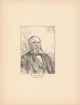 Rev. James Ross, D.D. Second president, 1863–1885 : [print]
